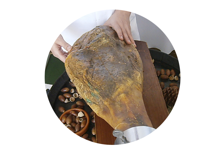 cuando girar la pieza de jamon
